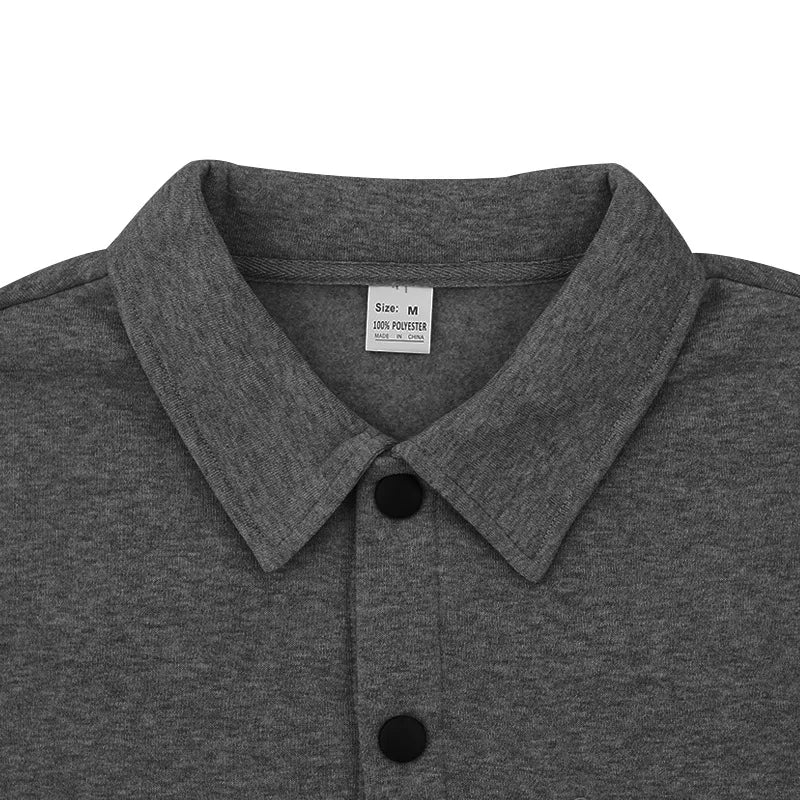 Winter European and American cross-border casual men's clothing fleece lapel European and American single-breasted slim jacket