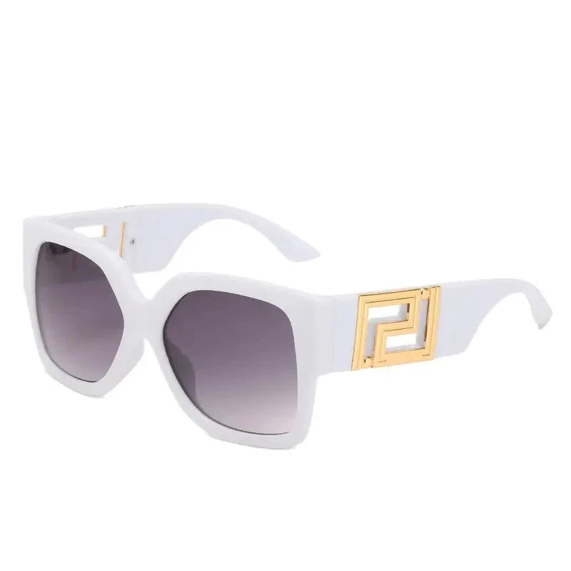 Unisex Übergroße Quadratische Sonnenbrille 2026 Neuer Trend UV400-Schutz Vintage Verlaufsgläser Blendschutz Modische Brillen für Männer und Frauen