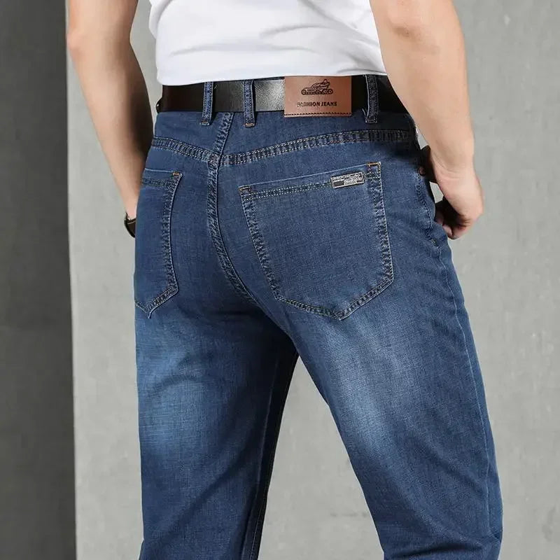 Jeans für Herren, Arbeitskleidung, Herren-Cowboy-Hose, 2022, modische Hose, hochwertig, original, klassisch, gerade, mit Taschen, neu in Baggy