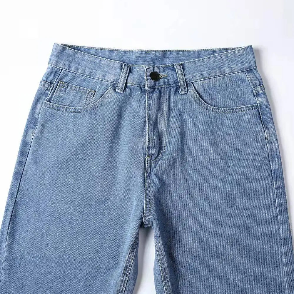 2025, neue Business-Herren-Jeans, lässig, gerade, Stretch, modisch, klassisch, blau, schwarz, Arbeits-Denim-Hose, männliche Markenkleidung, S-3XL