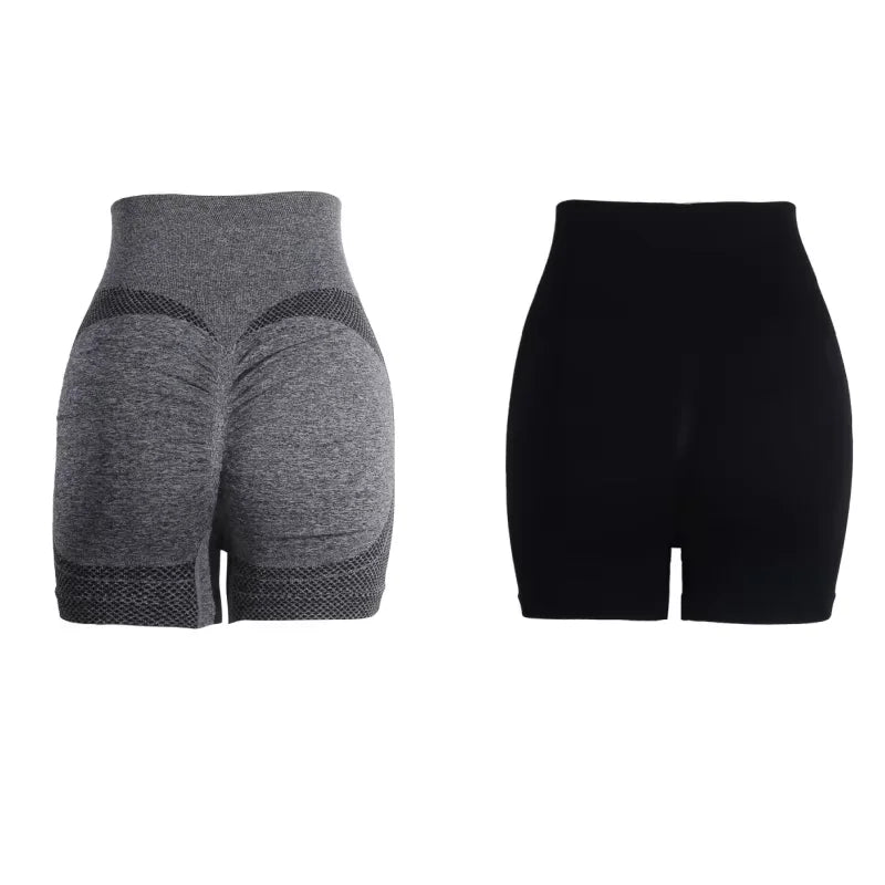 1/2PCS Frauen Neue Radfahren Jogging Fitness Hohe Taille Push-Up Gym Shorts Leggings Frauen Yoga Kleidung Frauen shorts Sport Für