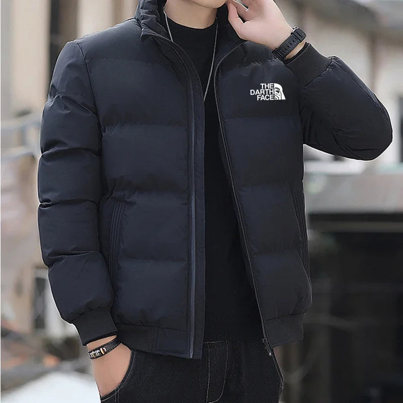 Herren-Winterjacke, Baumwollmantel, dick, warm, winddicht, Parka für kaltes Wetter, mit Kapuze, wärmeisolierte Outdoor-Kleidung für Schnee