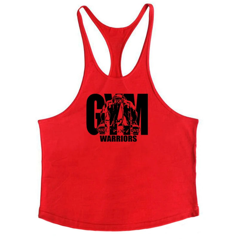 Gym Bodybuilding Tank Tops Mode Y-back Hosenträger Westen Baumwolle Atmungsaktive Ärmellose Unterhemden Herren Fitness Muscle Sport Hemd