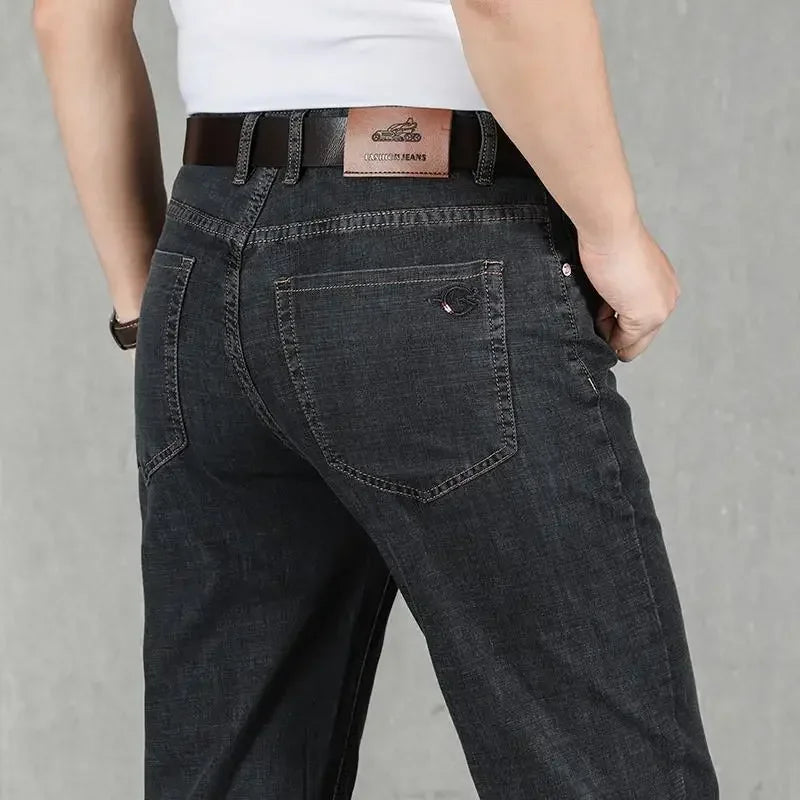Jeans für Herren, Arbeitskleidung, Herren-Cowboy-Hose, 2022, modische Hose, hochwertig, original, klassisch, gerade, mit Taschen, neu in Baggy