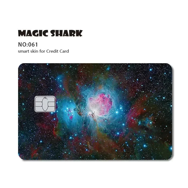 Magic Shark Bat Skull Graffiti Tiger PVC Soft Sticker Film Skin Cover für Debit Credit Card Waterproof