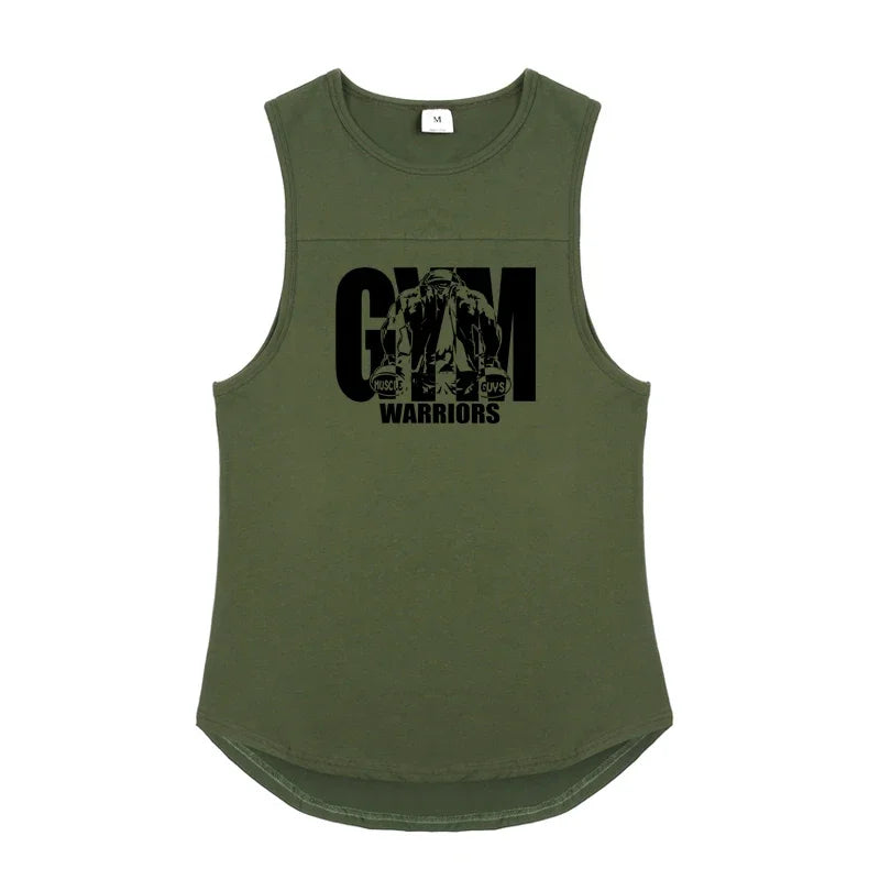 Herren Bodybuilding Sport ärmellose Tank Tops Sommer Baumwolle atmungsaktiv Casual T-Shirts Gym Fitness Workout Muskel lose Unterhemden
