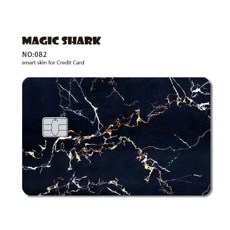 Magic Shark Bat Skull Graffiti Tiger PVC Soft Sticker Film Skin Cover für Debit Credit Card Waterproof