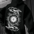 Modischer Vintage-bedruckter Kapuzenpullover für Herren, Herbst und Winter, langärmelige Herren-Kapuzenpullover, lässiger Outdoor-Hoodie, neue Herrenbekleidung