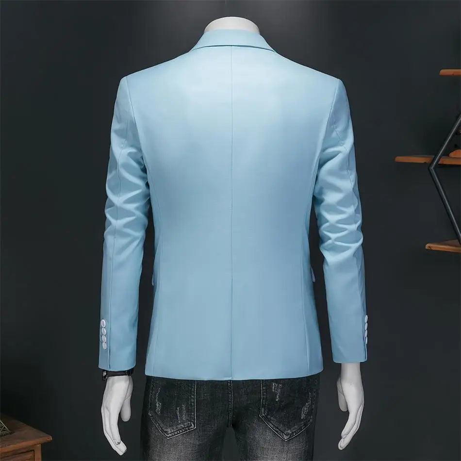 Boutique Mode Einfarbig High-end-Marke Casual Business herren Blazer Bräutigam Hochzeit Kleid Blazer für Männer Anzug Tops jacke Mantel