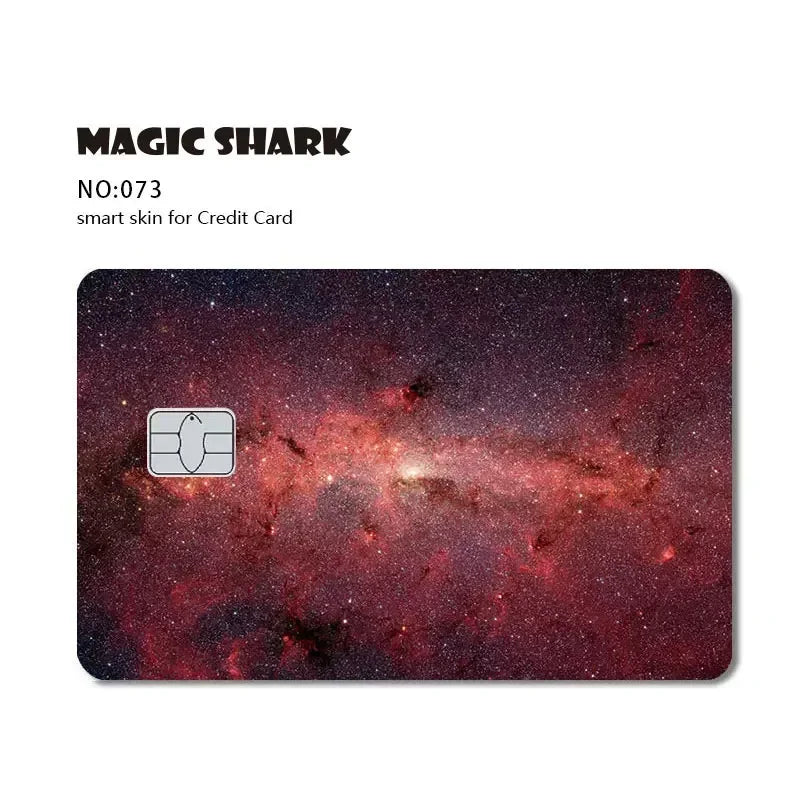 Magic Shark Bat Skull Graffiti Tiger PVC Soft Sticker Film Skin Cover für Debit Credit Card Waterproof