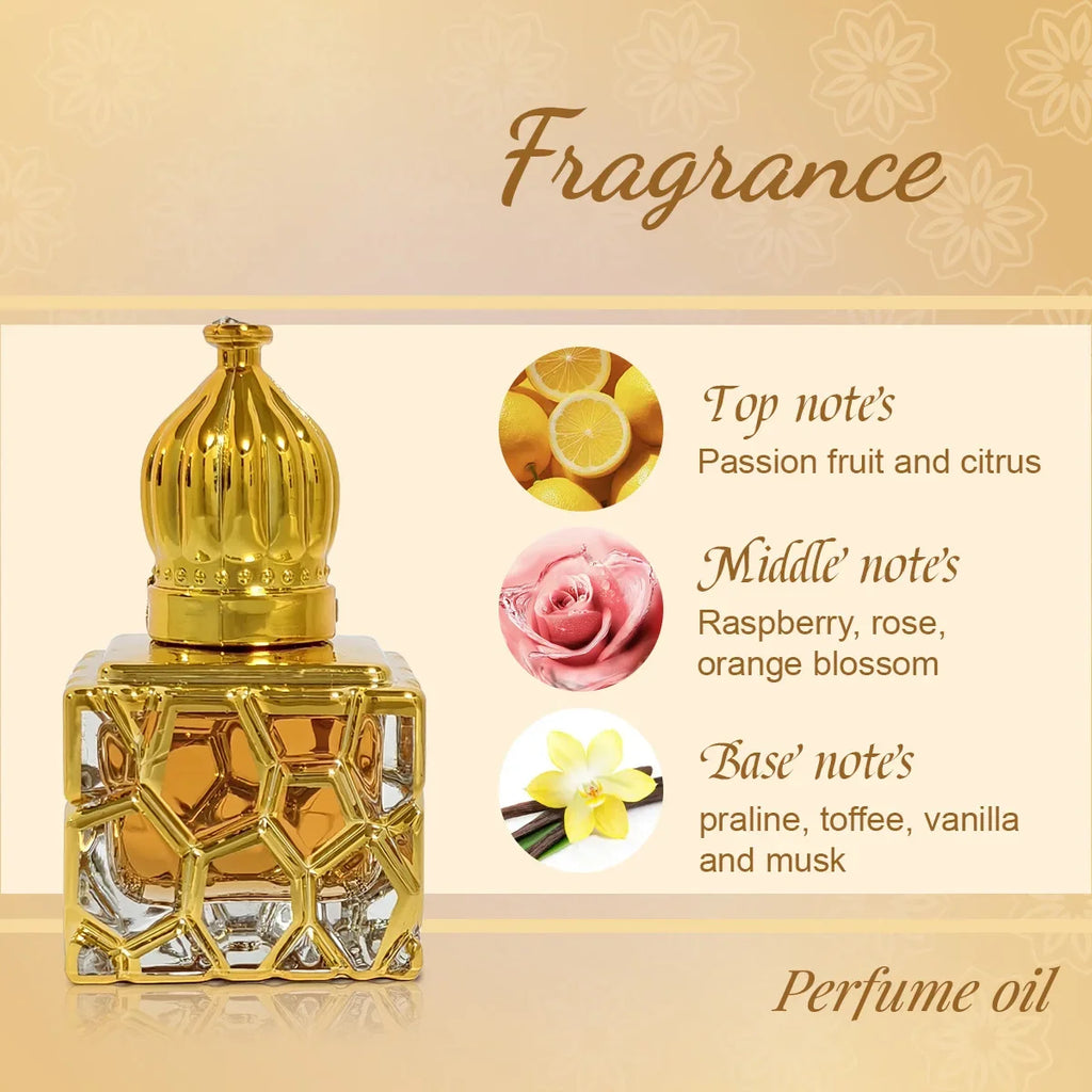 10 ml Damenparfüm, fruchtiger Duft, arabisches Parfüm, originelles arabisches Parfüm, anhaltender Duft, unwiderstehliches Datum, Eau de Parfum