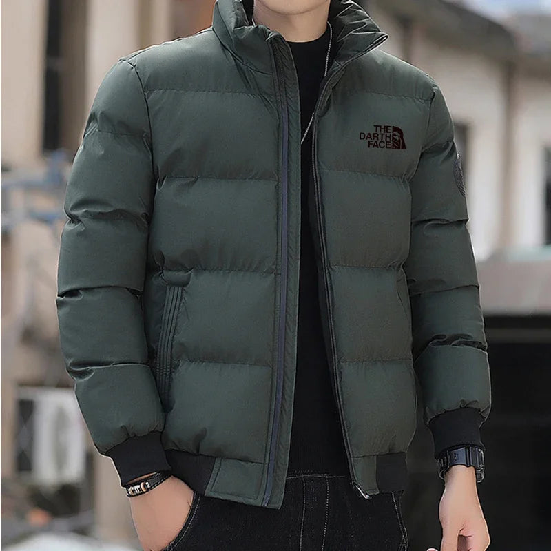Herren-Winterjacke, Baumwollmantel, dick, warm, winddicht, Parka für kaltes Wetter, mit Kapuze, wärmeisolierte Outdoor-Kleidung für Schnee