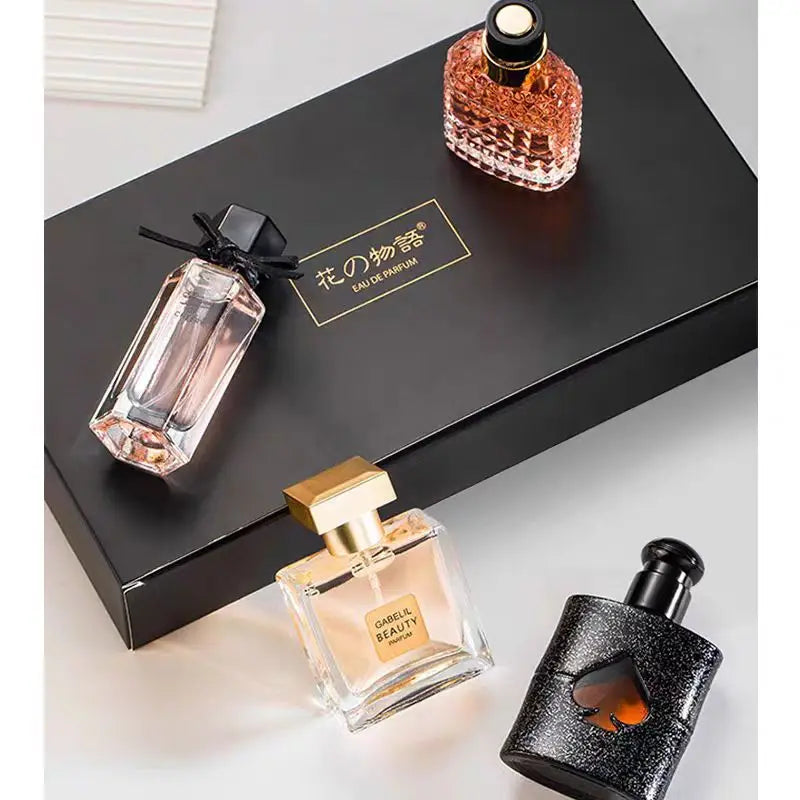 Damen-Parfüm-Geschenkset, frischer, eleganter und anhaltender Duft, Eau de Toilette, florales Luxus-Dating-Geschenk, lockt Aufmerksamkeit an