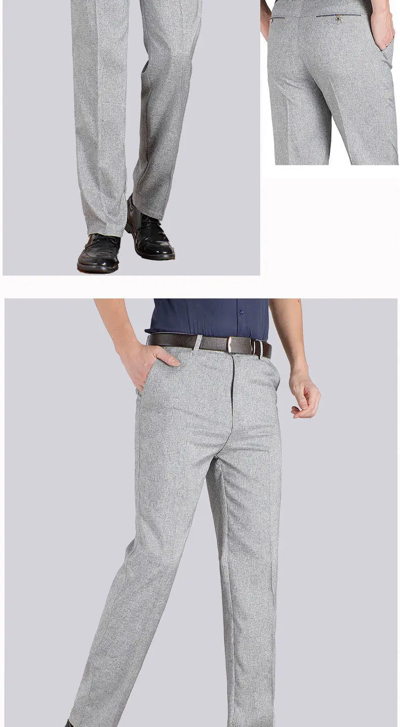 Hohe Qualität männer Anzug Hosen Klassische Sommer Frühling Hosen Hohe Taille Herbst Hosen Business Casual Hose Dropshipping Gozbkf