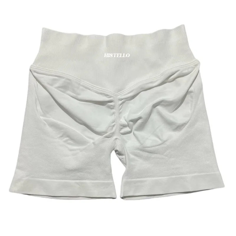 HISTELLO Impact Shorts Df Substitute High Waist Women Yoga Workout Short Seamless Leggings Stretch Fitness Running Gym Shorts