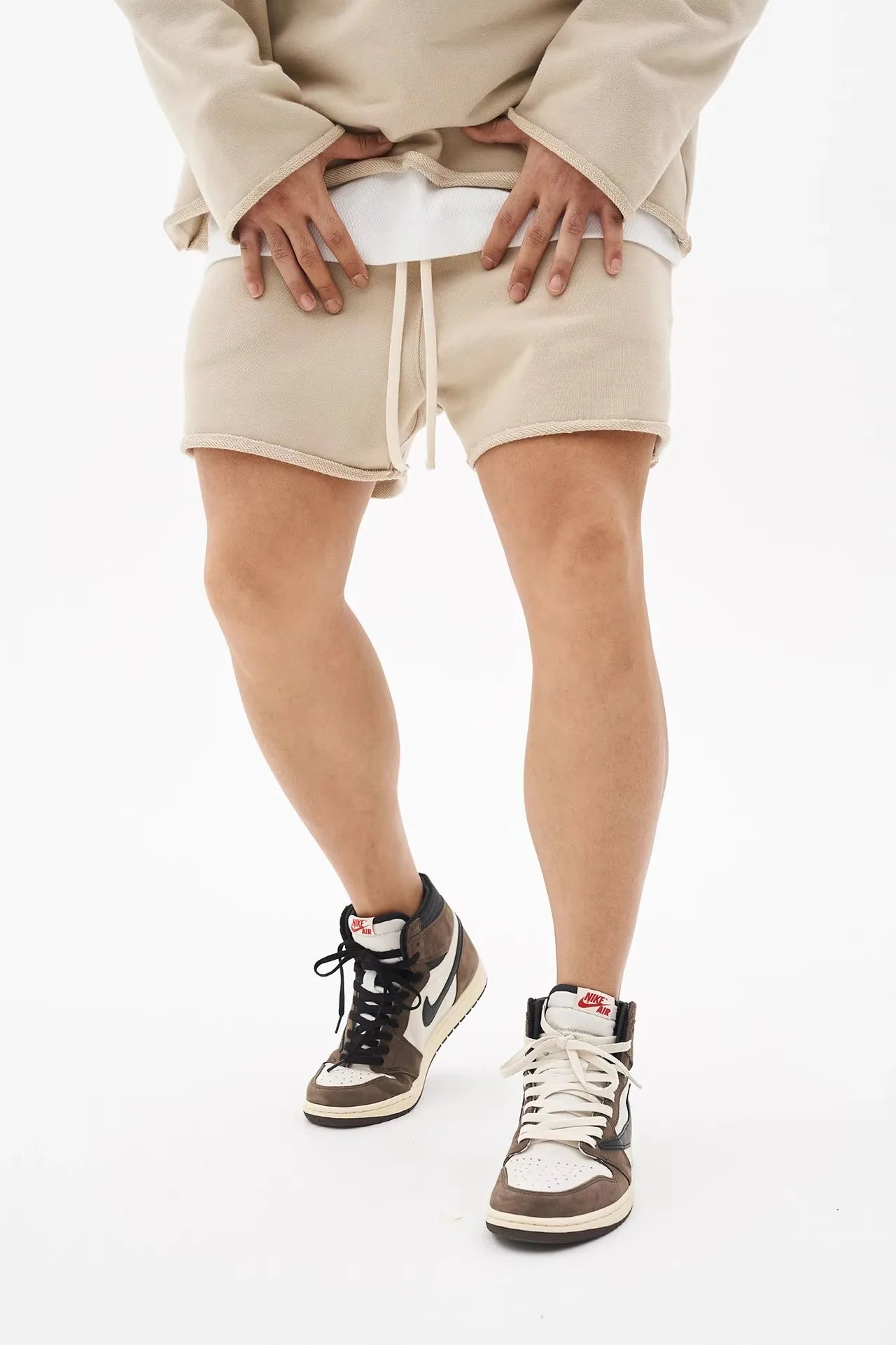 Männer Shorts Casual Kurze Hosen Zerrissene Baumwolle Gym Shorts Männer Jogger Workout