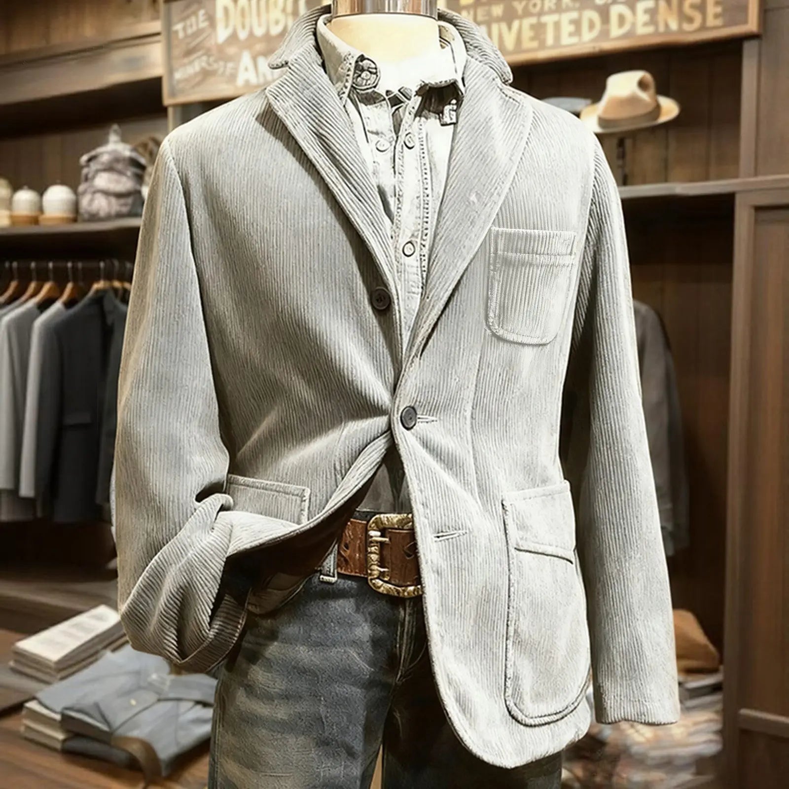 Männer Einfarbig Cord Warme Anzug Jacke Strickjacke Frühling Herbst Business Casual Cord Blazer Jacke männer Anzug Mantel