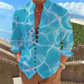 Sommer Casual Männer Leinen Shirts Neue Druck Taste Hemd Mode Stehkragen Lose männer Shirts Streetwear Casual Strand