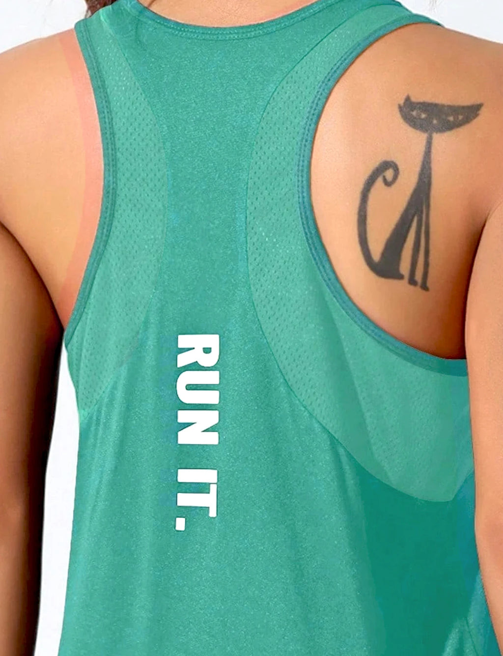 Women's stitched letters quick-drying sports vest, breathable net yoga sportswear, tennis uniform cycling suit, daily wear