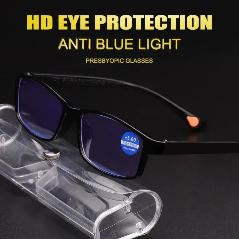8PCS Männer Lesebrille für Männer Frauen Unisex Ultra-licht Presbyopie Brille Optische Linsen +1,0 +1,5 +2,0 +2,5 +3,0 +3,5 +4,0