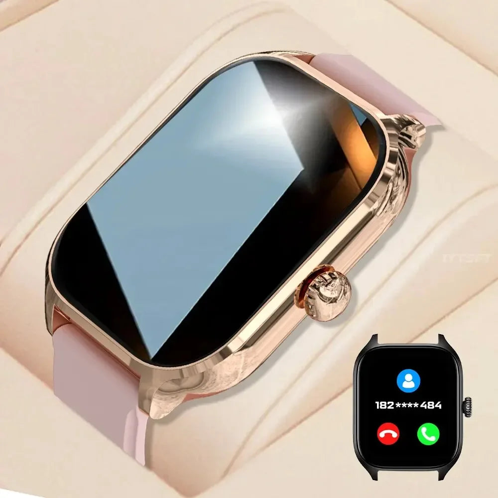 LAXASFIT Neue H9 Promax Smartwatch mit Zifferblatt zur Antwort von Anrufen, Kalorienverfolgung, Herzfrequenz-Oximetrie-Überwachung, Bluetooth-Smartwatch