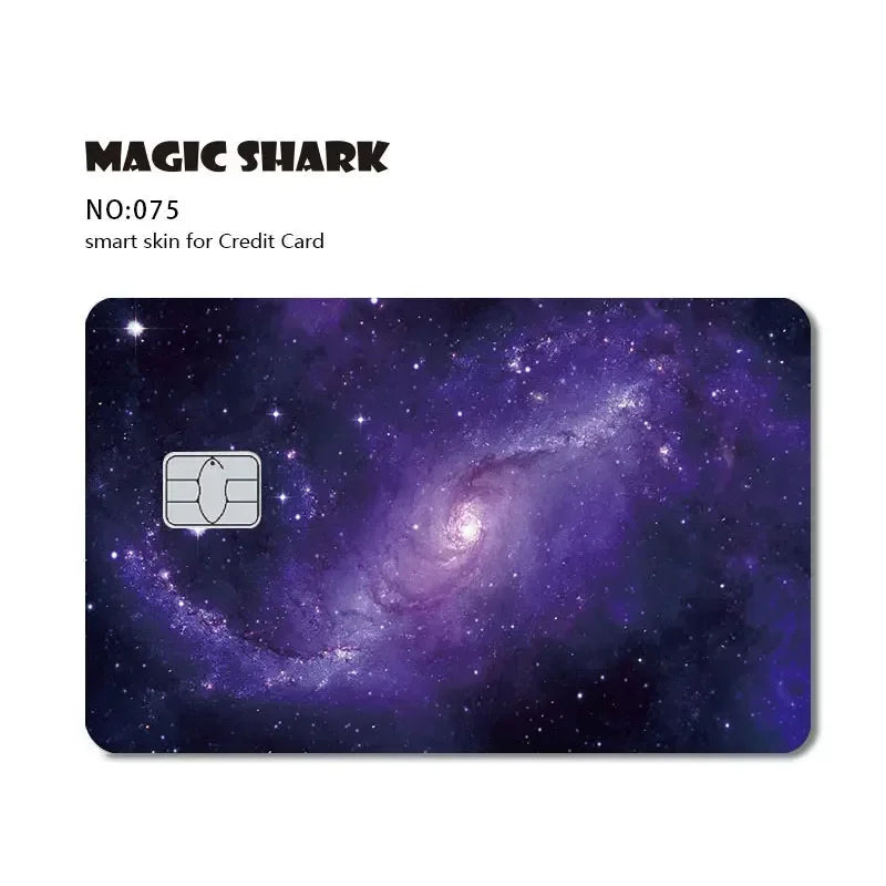 Magic Shark Bat Skull Graffiti Tiger PVC Soft Sticker Film Skin Cover für Debit Credit Card Waterproof