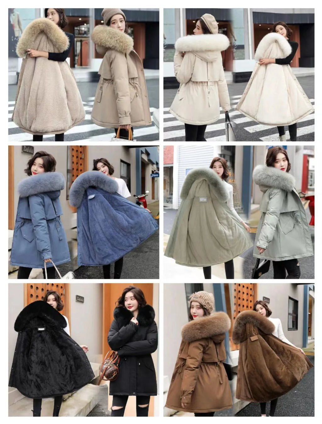 Frühling Parkas Frauen Mäntel Mittlere Länge Mantel Dicke Warme Mit Kapuze Kordelzug Jacken Splice Zipper Enge Taille Jacke Herbst Winter