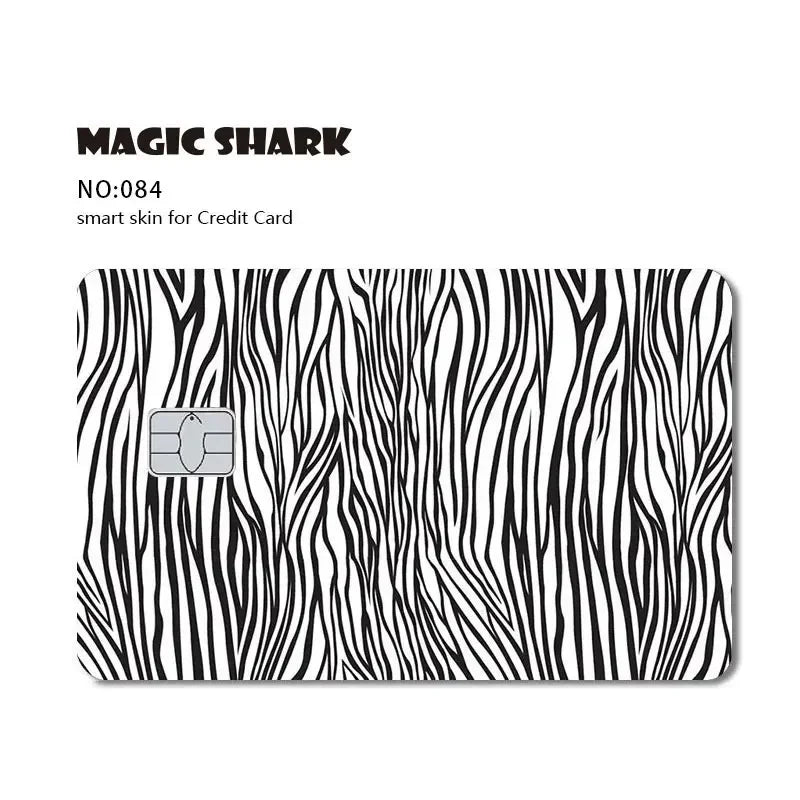 Magic Shark Bat Skull Graffiti Tiger PVC Soft Sticker Film Skin Cover für Debit Credit Card Waterproof