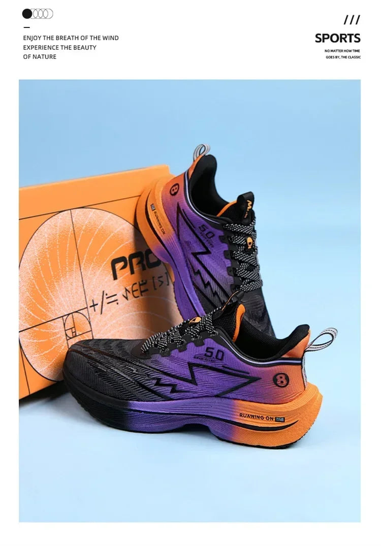 Marke männer Carbon Platte Laufschuhe Weiche Kissen Stoßdämpfende Sport Schuhe Unisex Turnschuhe Licht Anti-Slip Training Schuhe