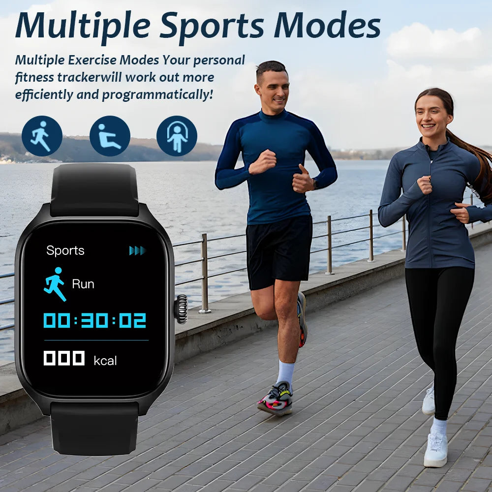 LAXASFIT Neue H9 Promax Smartwatch mit Zifferblatt zur Antwort von Anrufen, Kalorienverfolgung, Herzfrequenz-Oximetrie-Überwachung, Bluetooth-Smartwatch