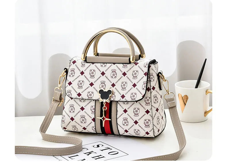 Neue Umhängetasche Damen Tasche Tote Luxus Designer Handtasche Damen Handtaschen Leder Bedrucktes Monogramm Einzelschulter Straddle Bag