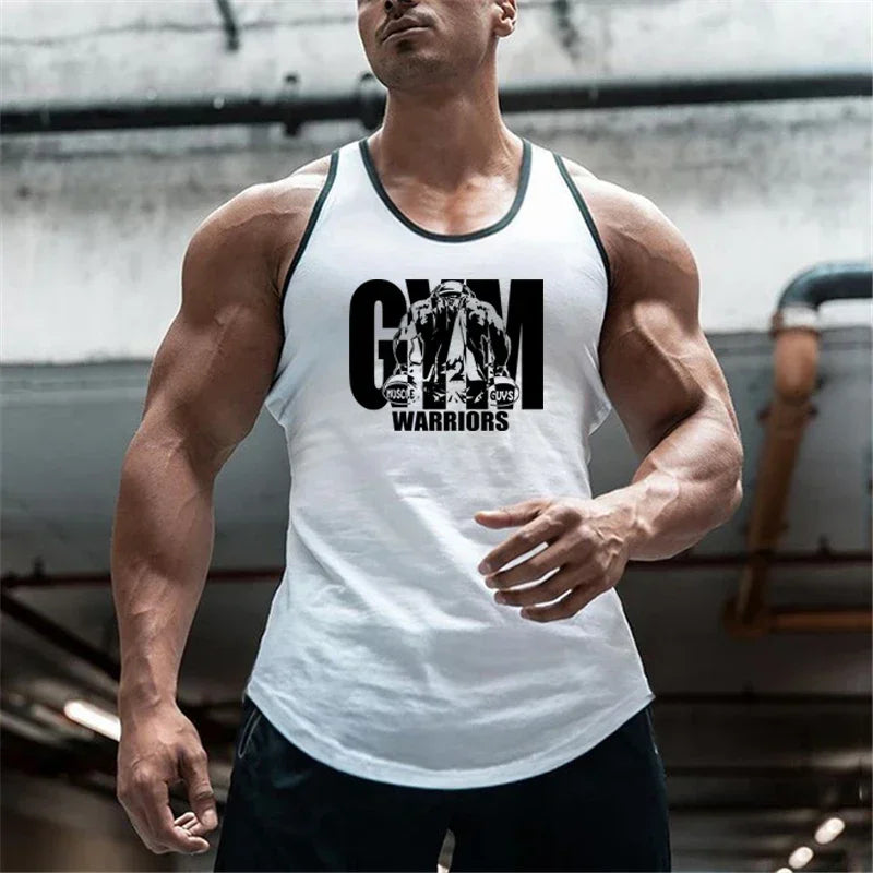 Herren Fitness Workout Muskel Tank Tops Gym Bodybuilding Laufen Slim Fit Sport Shirts Sommer Atmungsaktive ärmellose Baumwollwesten