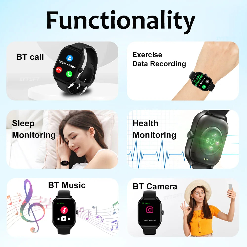 LAXASFIT Neue H9 Promax Smartwatch mit Zifferblatt zur Antwort von Anrufen, Kalorienverfolgung, Herzfrequenz-Oximetrie-Überwachung, Bluetooth-Smartwatch