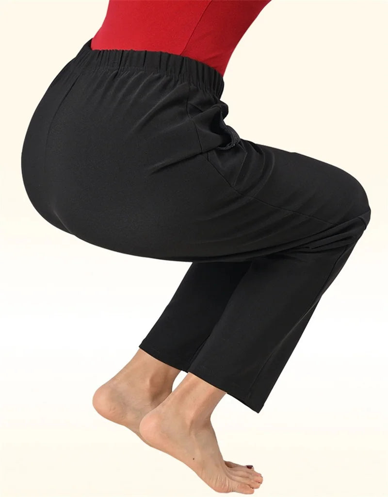 Autumn Winter Women Pants New Elastic High Waist Straight Pants Middle Elderly Mom Casual Pants Oversize XL- 9XL Female Trousers