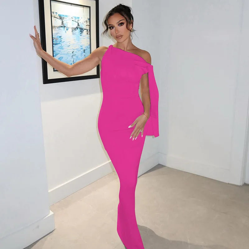 Neue Frauen Fashion Solid Oansatz Ärmellose Patchwork Sexy Bodycon Maxi Prom Kleid Sommer Frauen Kleidung Party Festival Club Y2K