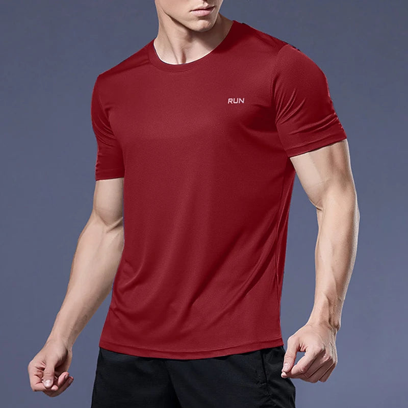 Sommer Herren Quick Dry Lauf Bodybuilding Shirts Sport Gym t Shirt Männer Kurzarm Fitness Tops Übergroßen t-Shirt Jersey