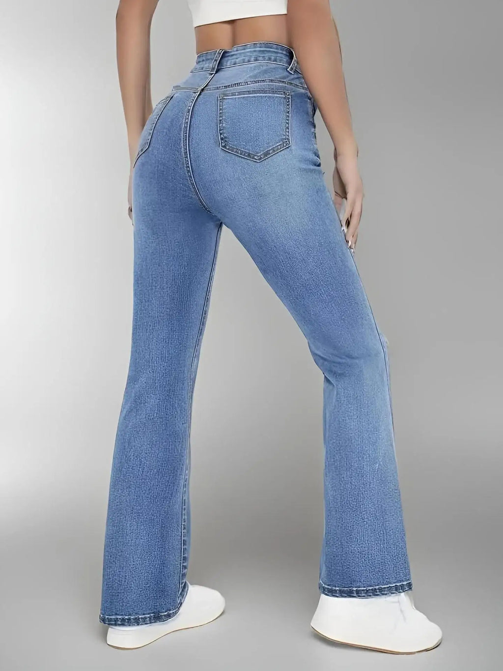 Neue Damen-Hot-Jeans zum Abnehmen im europäischen und amerikanischen Stil, lässige, vielseitige, gewaschene Denim-Hose mit hoher Taille für Damen