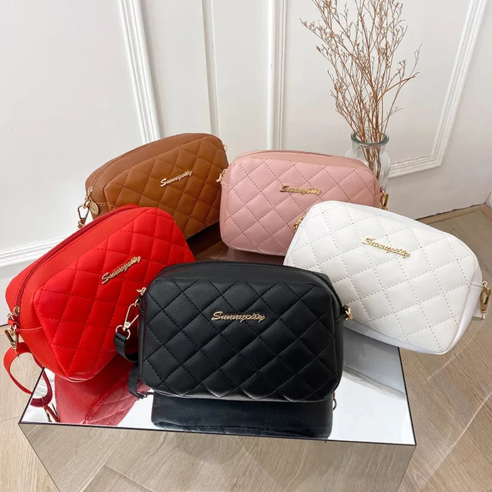 2024 quaste Kleine Umhängetasche Für Frauen Trend Lingge Stickerei Kamera Weibliche Schulter Tasche Mode Kette Damen Umhängetaschen