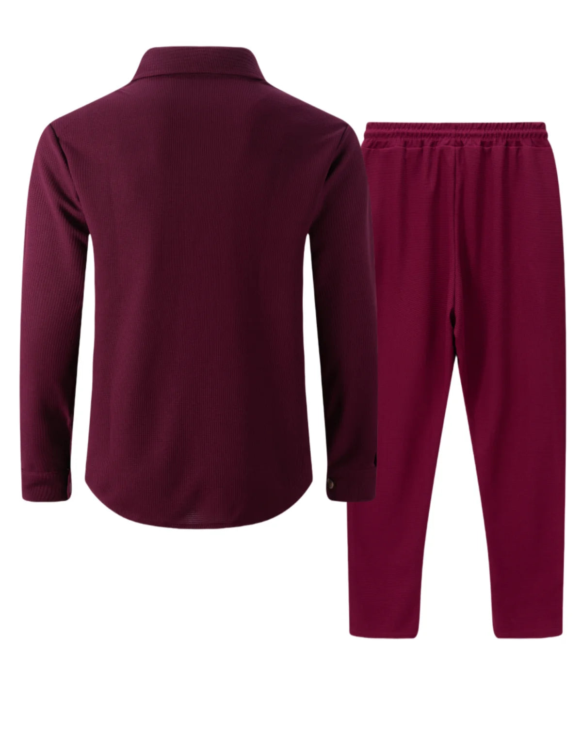 Männer Frühling Herbst Casual Anzug Street Style Einfarbig Lose Gepolsterte Lange Ärmeln Zwei-Stück Set Modische Oberbekleidung anzug set