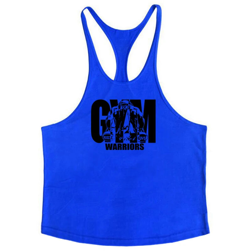 Gym Bodybuilding Tank Tops Mode Y-back Hosenträger Westen Baumwolle Atmungsaktive Ärmellose Unterhemden Herren Fitness Muscle Sport Hemd