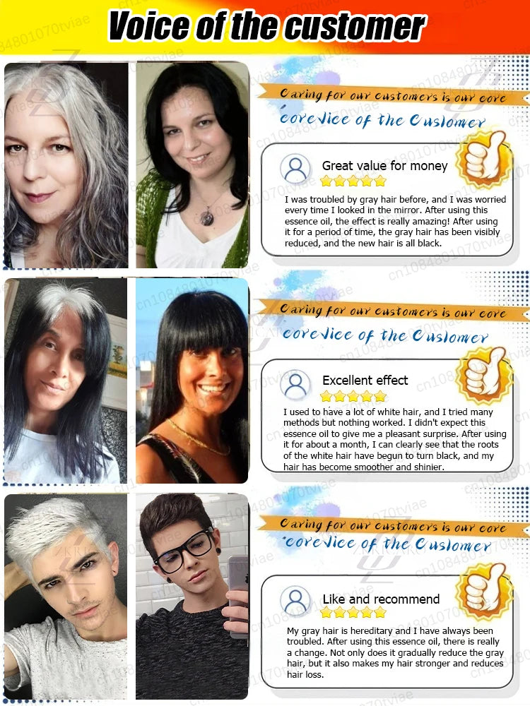 Ich will keine weißen Haare. Ich will meine schwarzen Haare
