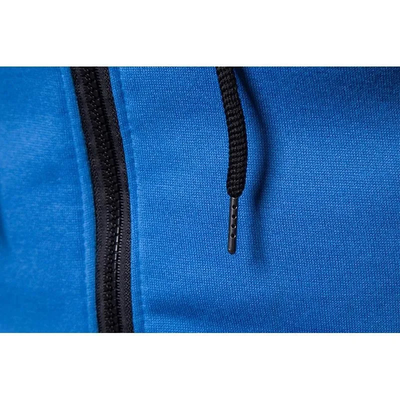 2025 Herren Herbst/Winter Freizeit Fitness Basketball zweiteilige Outdoor-Mode Reißverschluss Kapuzenjacke + Jogginghose Set