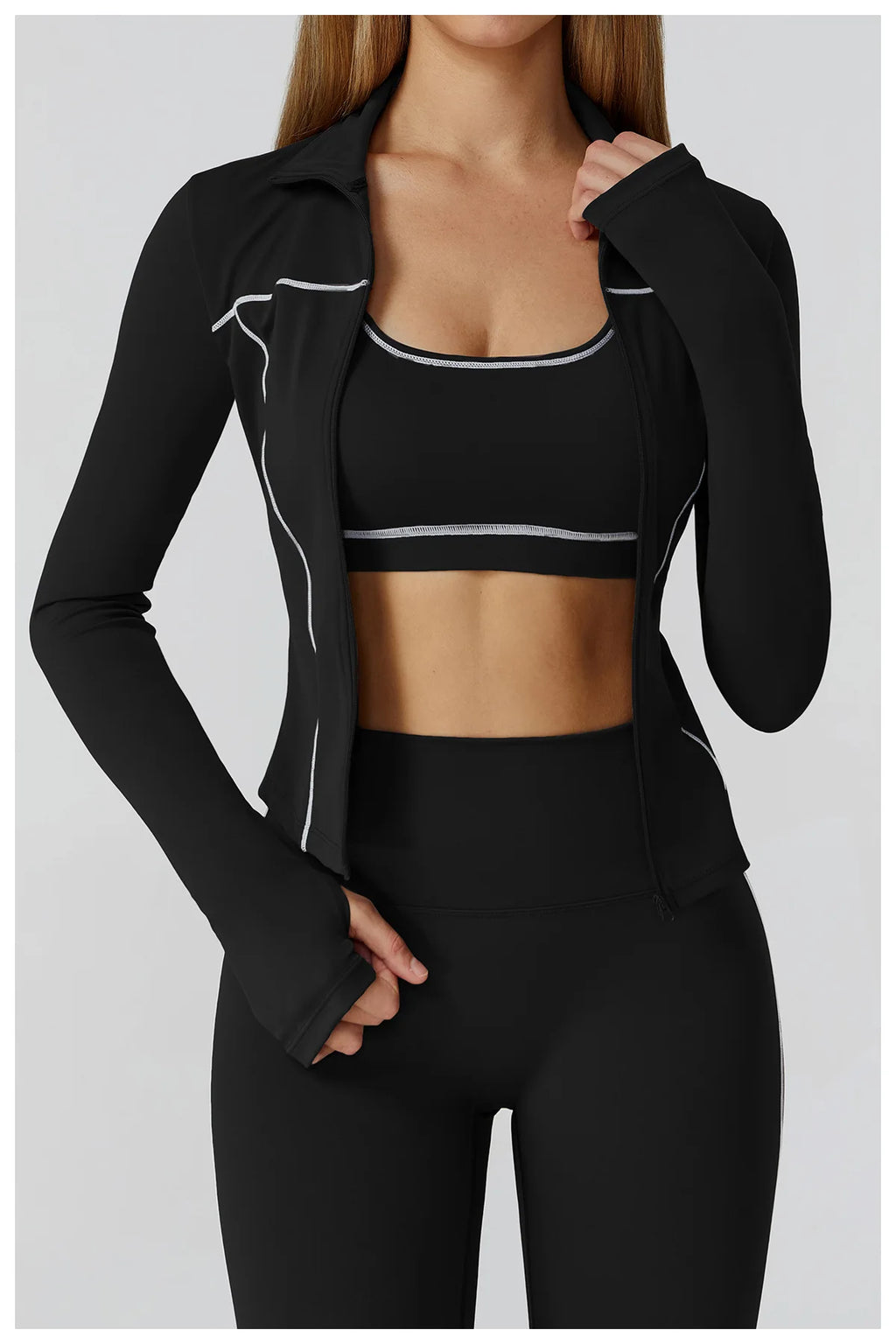 Yoga Kleidung Frauen Sport Jacke Laufen Langarm Shirt Sport Jacken Top Workout Mantel Gym Training Kleidung Workout Yoga Top