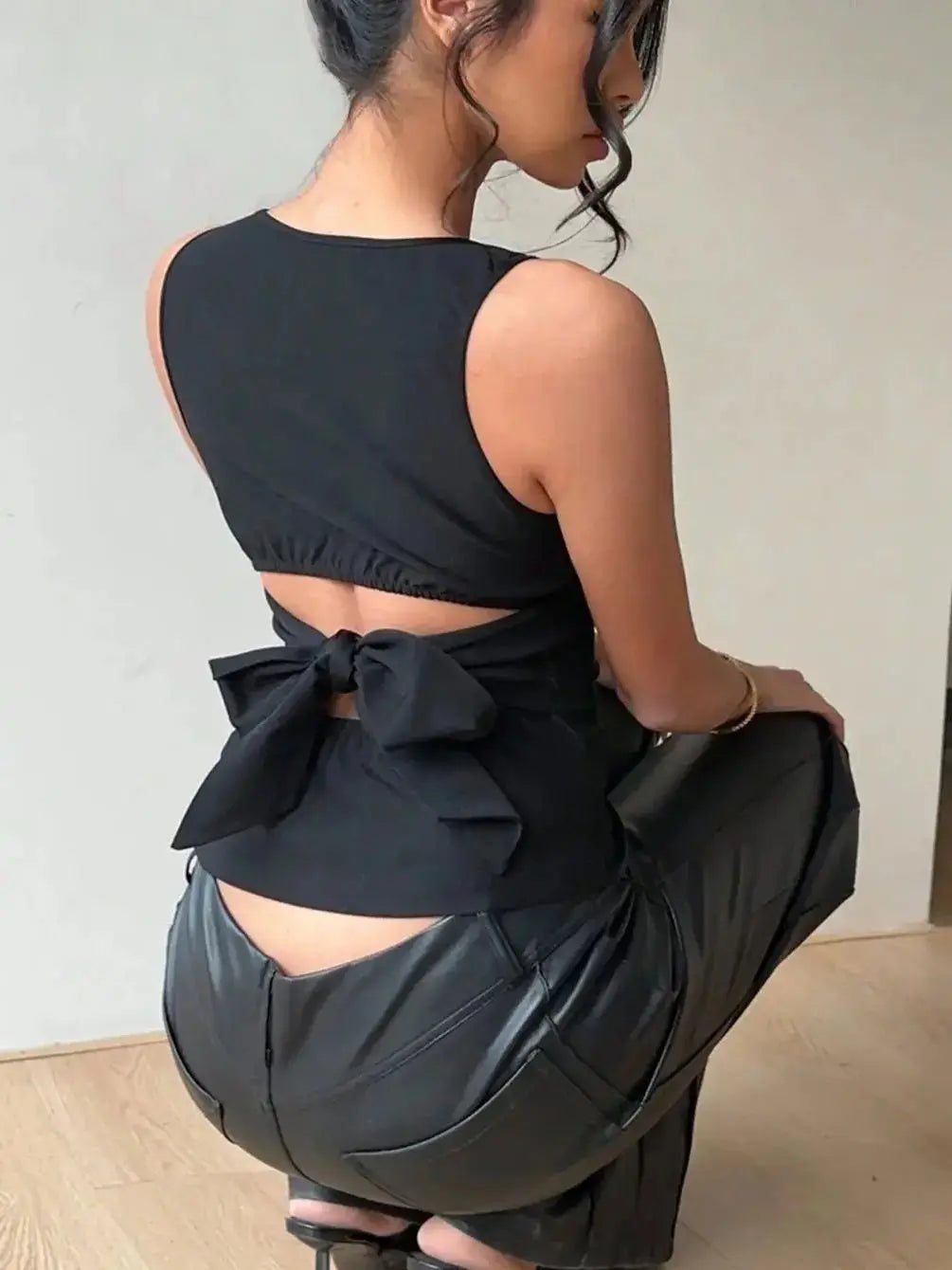 Sommer neues sexy europäisches und amerikanisches kleines Weste elastisches ärmelloses Slim-Fit-Top für Frauen