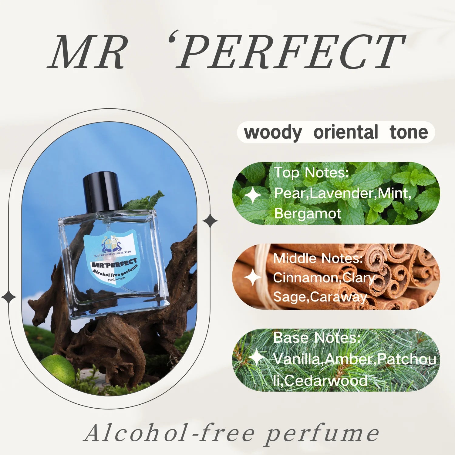 100 % Originalmarke, Unisex, EDP, 50 ml, alkoholfrei, floraler, fruchtiger, holziger Duft, langlebig, veganes Kölnisch, Geschenk für Damen, Parfüm, Herren