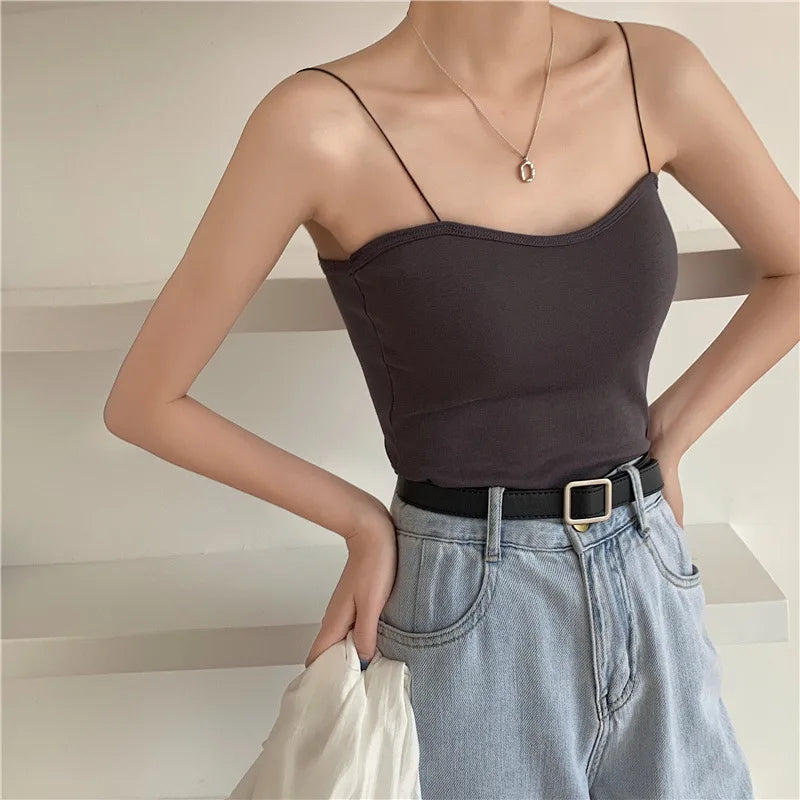 Sommer kurze Neck holder Tank Top Frauen y2k Kleidung schwarz weiß rosa ärmelloses Korsett rücken frei ausgehen Crop Tops Sexys Frauen