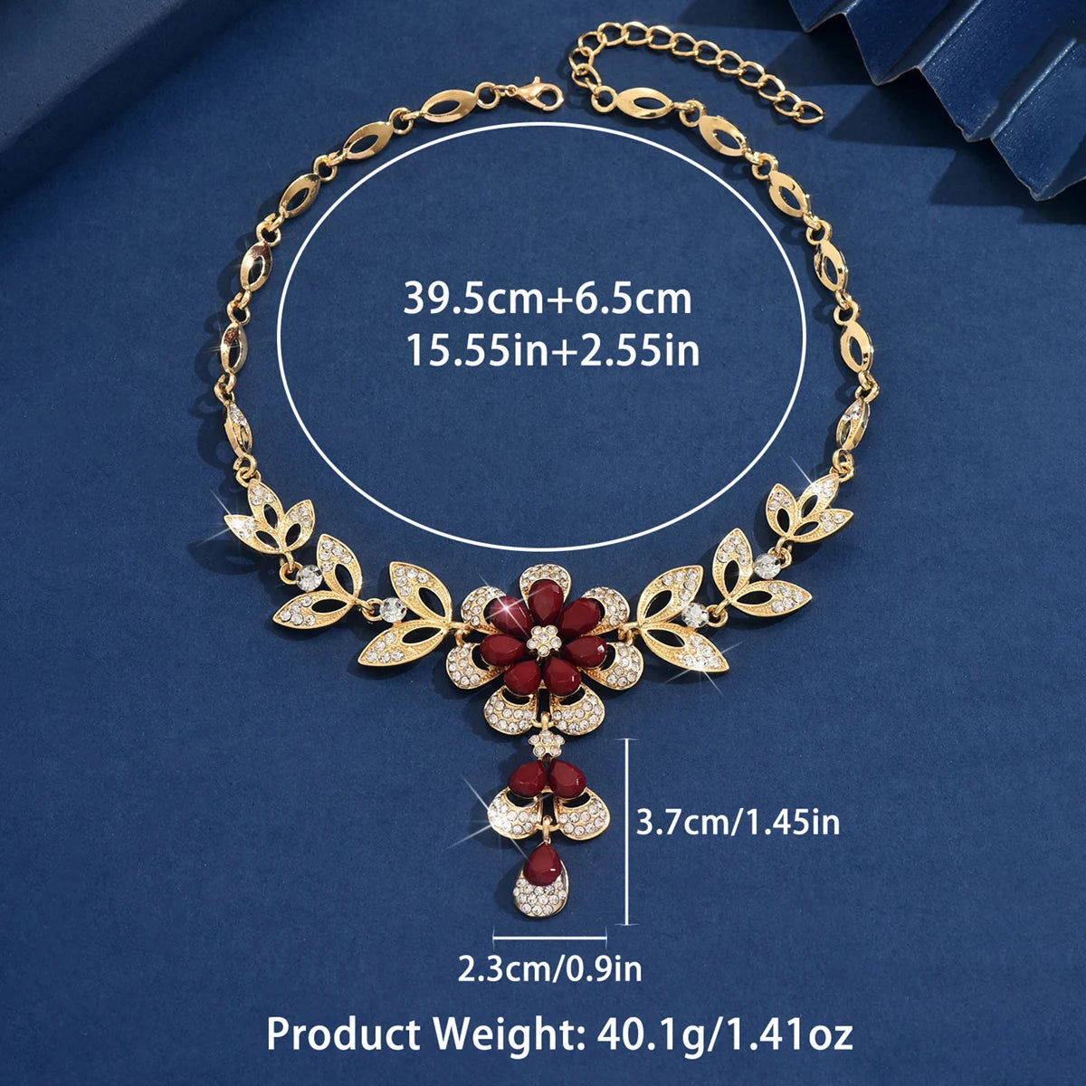 1PC Damenmode Blumendesign Halskette Schmuck Geeignet für Datum, Party, Festival Geschenke-2174