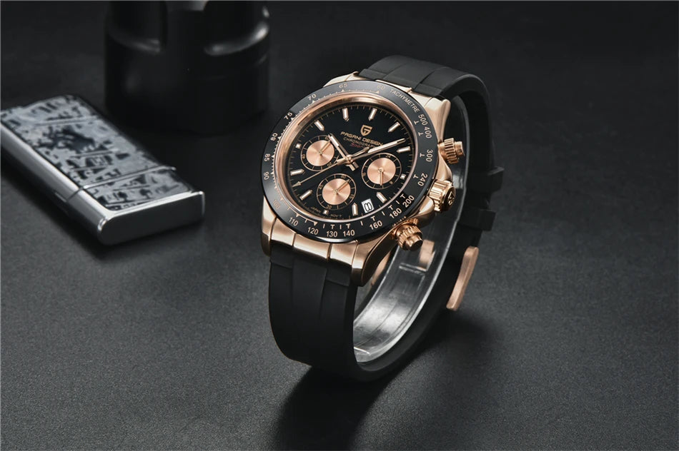 40mm Neue V2 PAGANI DESIGN männer Quarz Uhren Sapphire Retro Chronograph Edelstahl Wasserdichte Uhr Männer Relogio Masculino