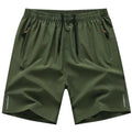 Sommer Herren Shorts Eisseide Laufshorts Gym Sport Shorts Schnelltrocknend Atmungsaktiv Strand Kurze Hose Fitness Jogging Coole Lässige Sportbekleidung