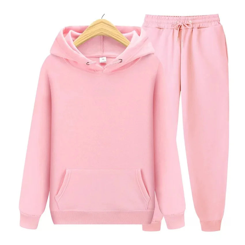 Jogging-Damen-Trainingsanzug, lässiger Damen-Sportanzug, locker und bequem, täglich, 2024, gestreift, Kapuzenpullover, zweiteiliges Set, passende Sets